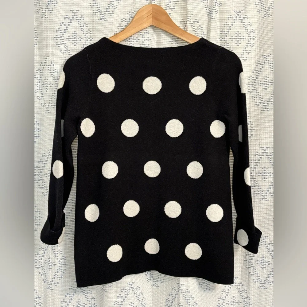 EUC - Cynthia Rowley Polka Dot Sweater - Picture 2 of 10